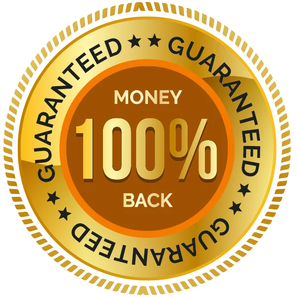 100 percent money back guarantee